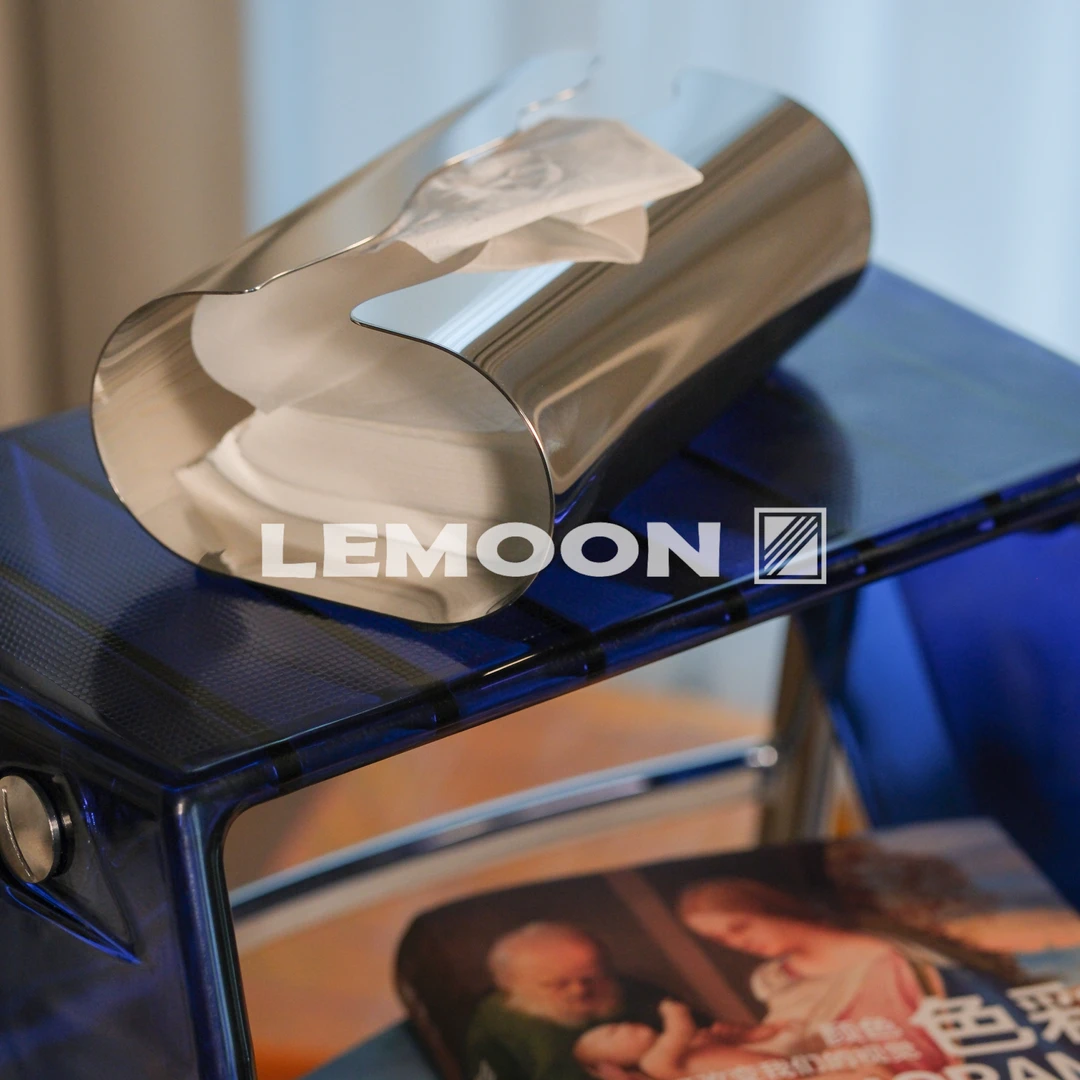 “液态金属”纸巾盒 不锈钢家居客厅创意抽纸盒桌面纸巾收纳盒