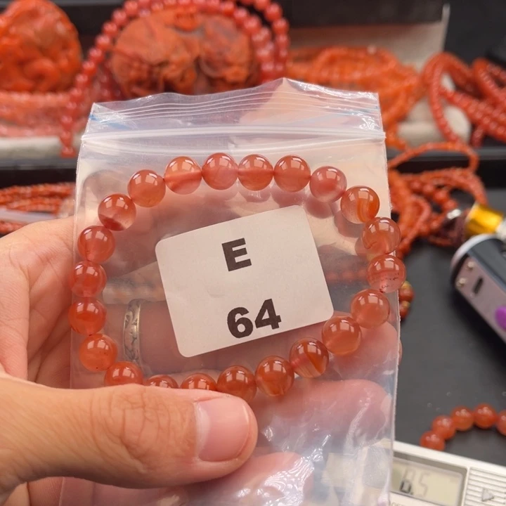 南红玛瑙未镶嵌多样性发货默认微瑕称重9mm