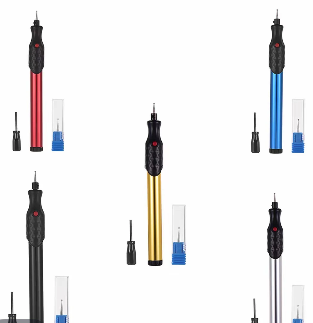 新款专用记号电动魔术笔搭配金刚砂磨头雕刻工具