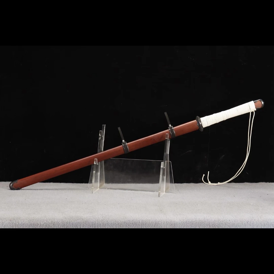 龙泉s7镜面一体锻打唐横刀重蚁木铜装户外收藏冷兵器未开刃