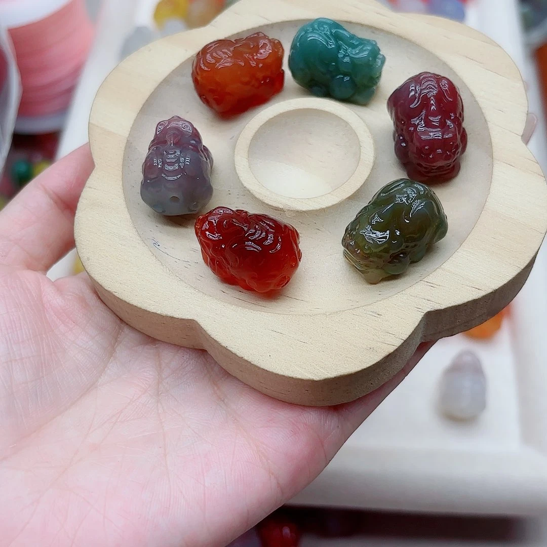 玛瑙/玉髓手链未镶嵌?****善盐源019