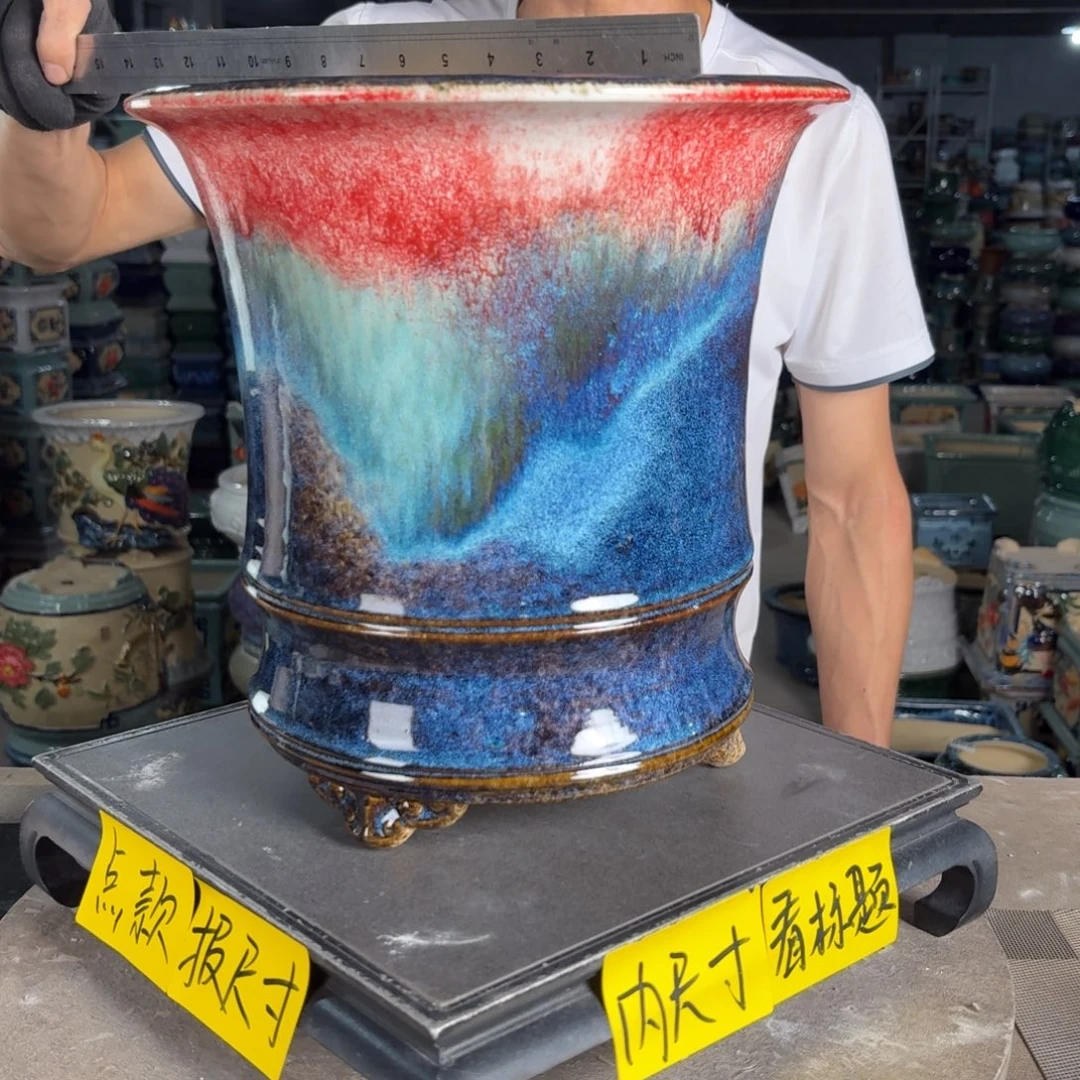 一风堂石湾花盆 内24*25