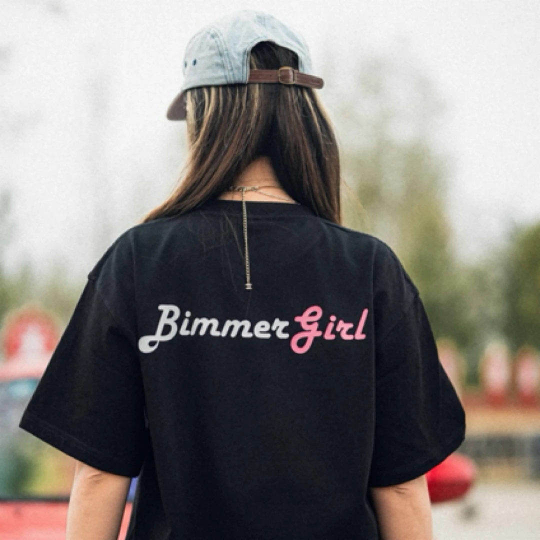 【Bimmer Girls】【直六】汽车文化短袖T恤 小领口纯棉宽松休闲潮流