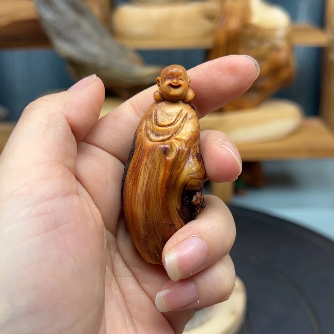 木高***9崖柏木摆件手把件