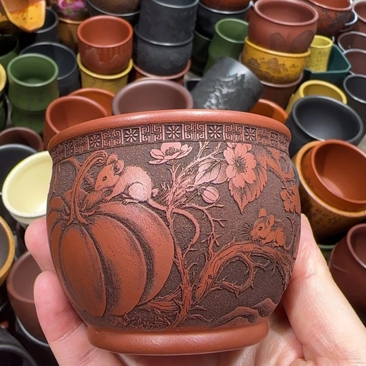 茶杯紫砂全手工紫砂