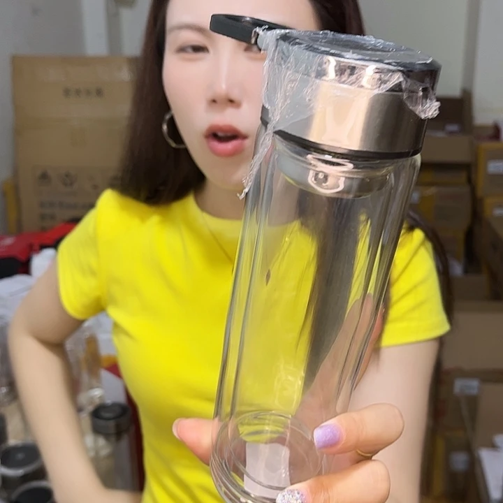 高硼硅玻璃盖子款提环300