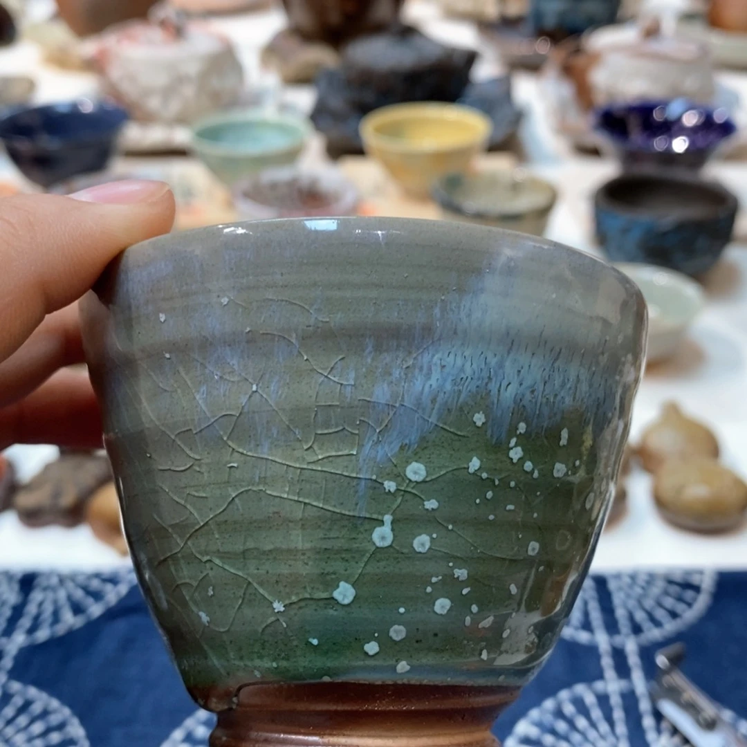 柴烧侘寂粗陶茶具