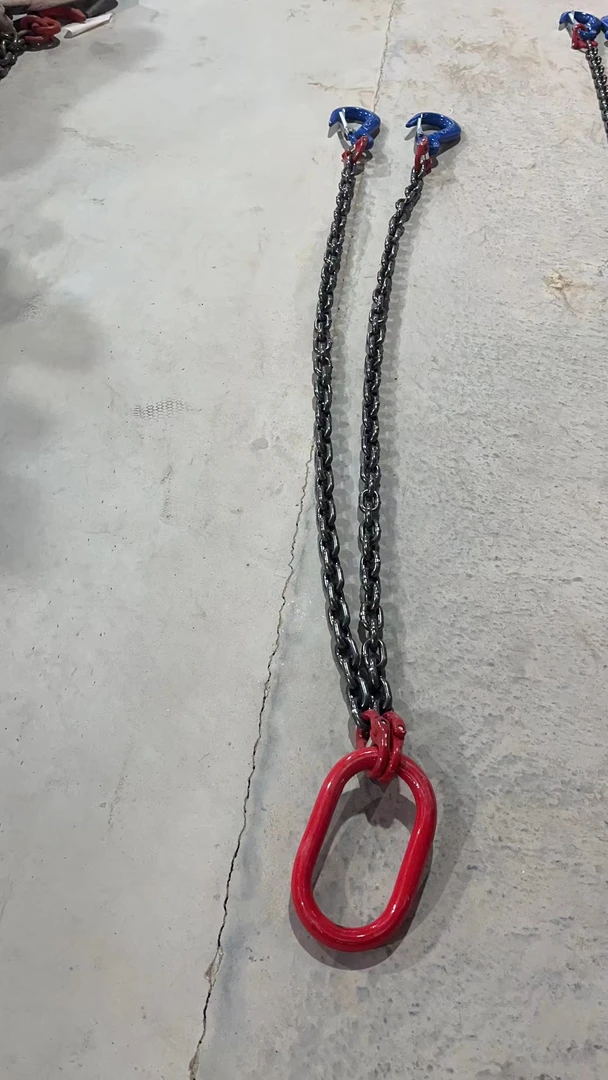 特！4吨一拖二锁具G80锰钢链条总长 7000磅钩子锁具