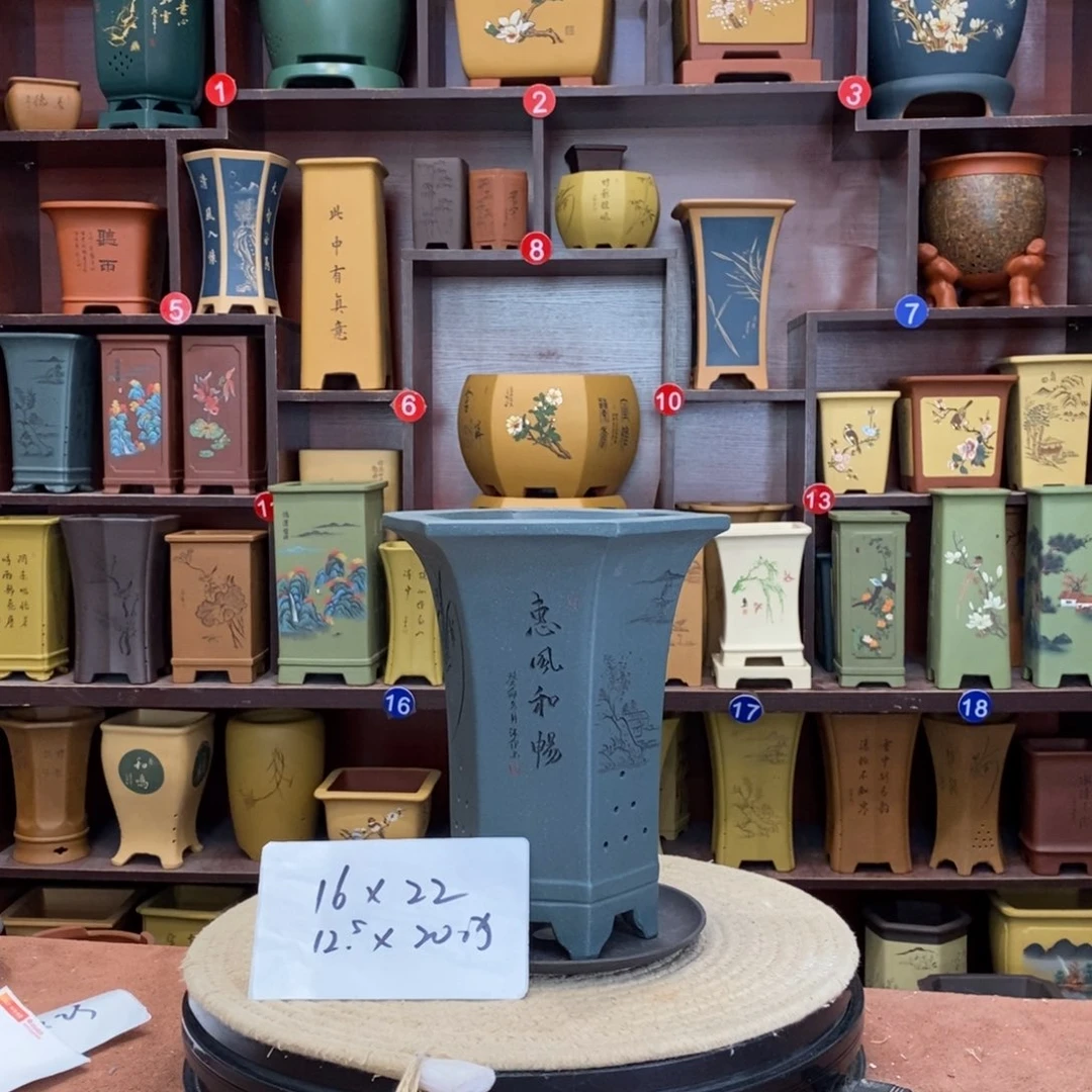 紫砂花盆紫砂花盆