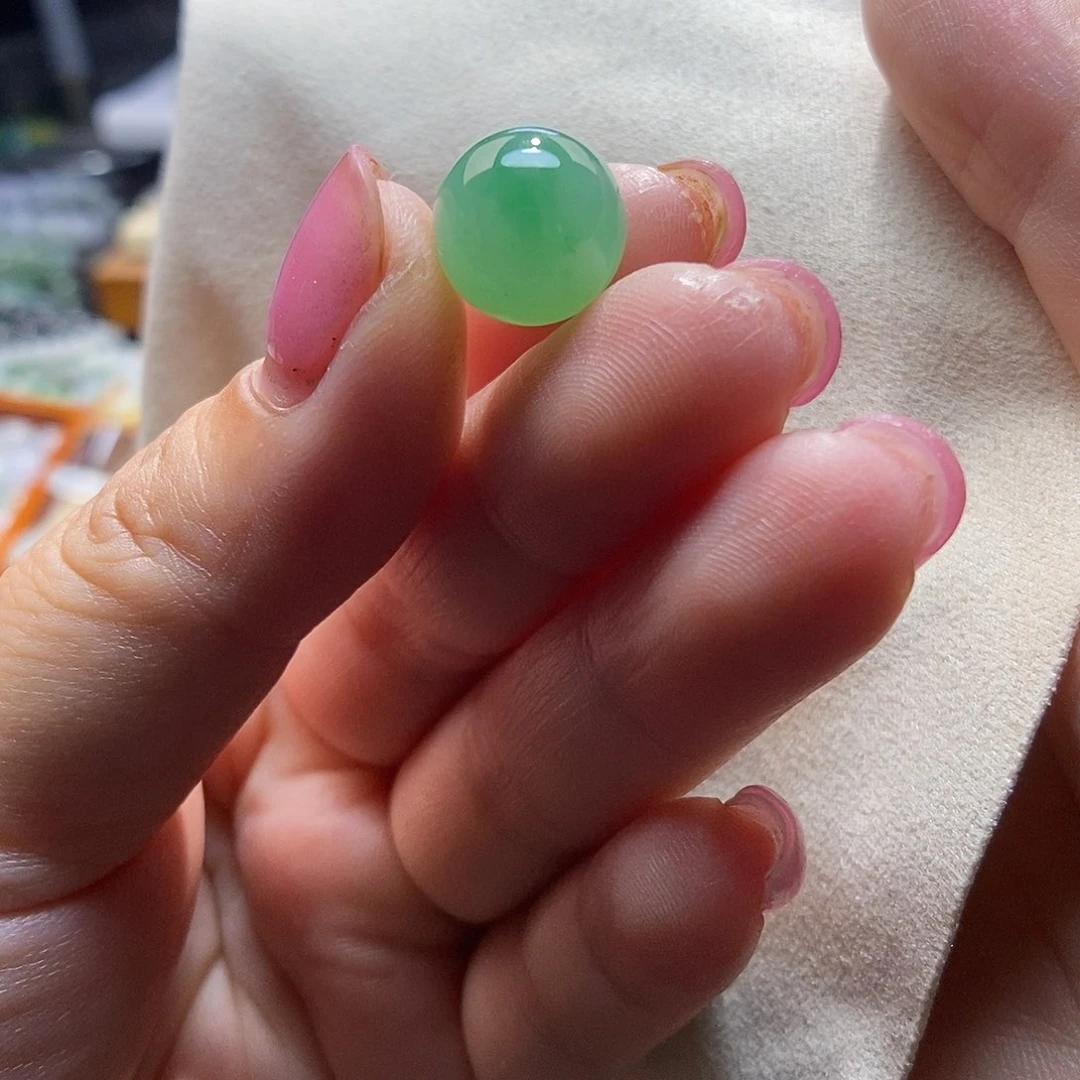 翡翠未镶嵌颈饰圆珠12