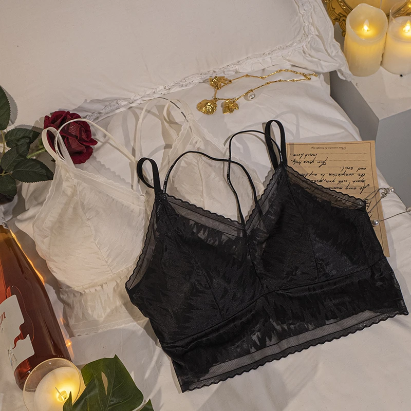 语萱娜【90-200】法式蕾丝性感聚拢固定杯大码内衣女XJMB071