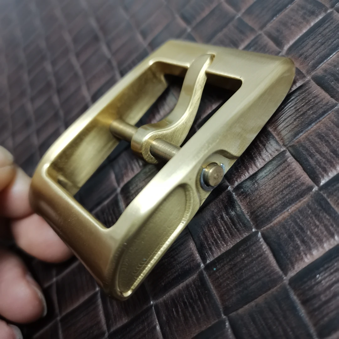 3.5内径纯铜扣头黄铜皮带针扣皮带头男士皮带风四