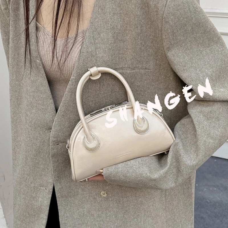 【尚恩CC】SKL-G8089-燕麦色-21*8*13轻奢时尚女士新款手提斜挎包