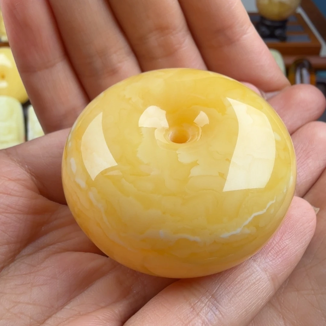 琥珀未镶嵌颈饰纯天然琥珀蜜蜡无优化
