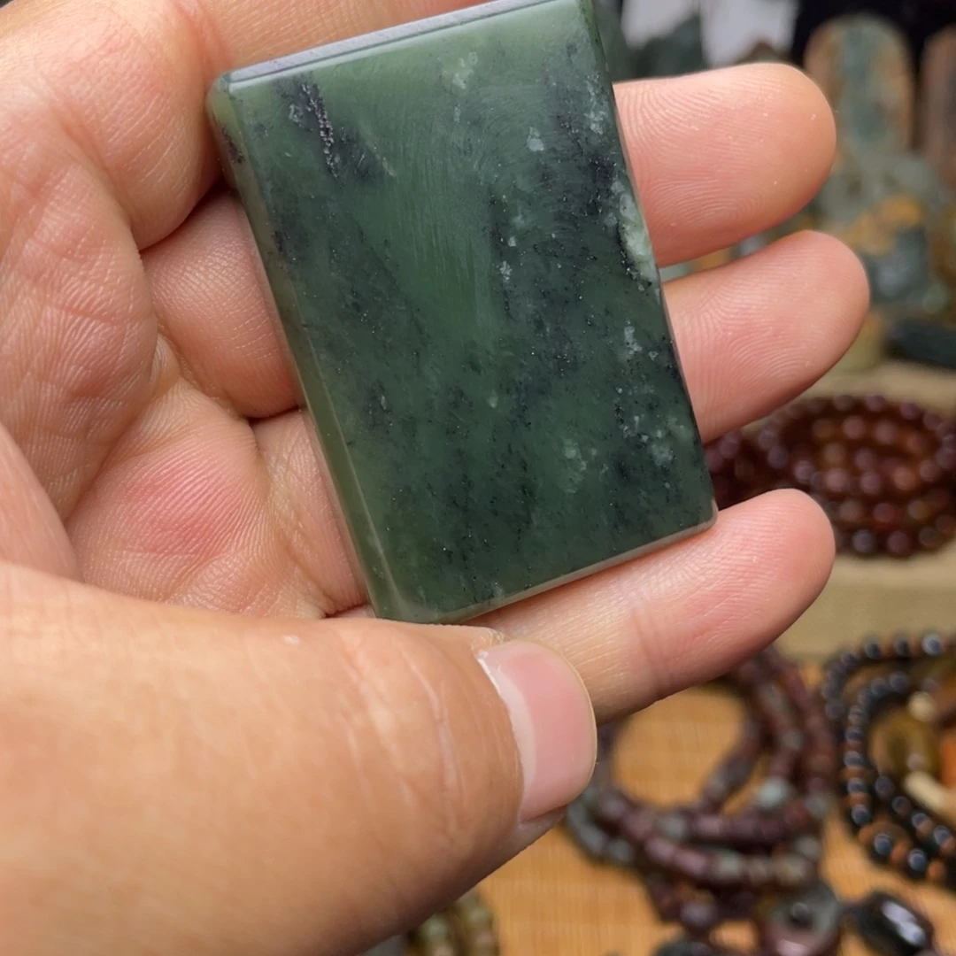 岫岩河磨玉（透闪石质玉）未镶嵌颈饰5×3