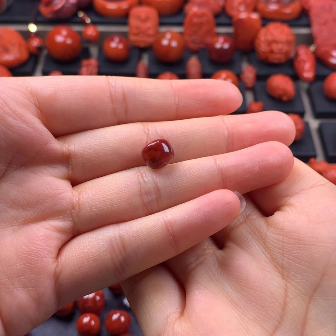 无***谓南红玛瑙老型单珠9.3MM未镶嵌