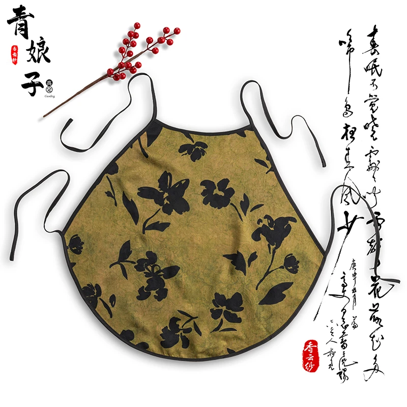 青娘子-香云纱印花花萝透气简约中国风打底肚兜吊带60966