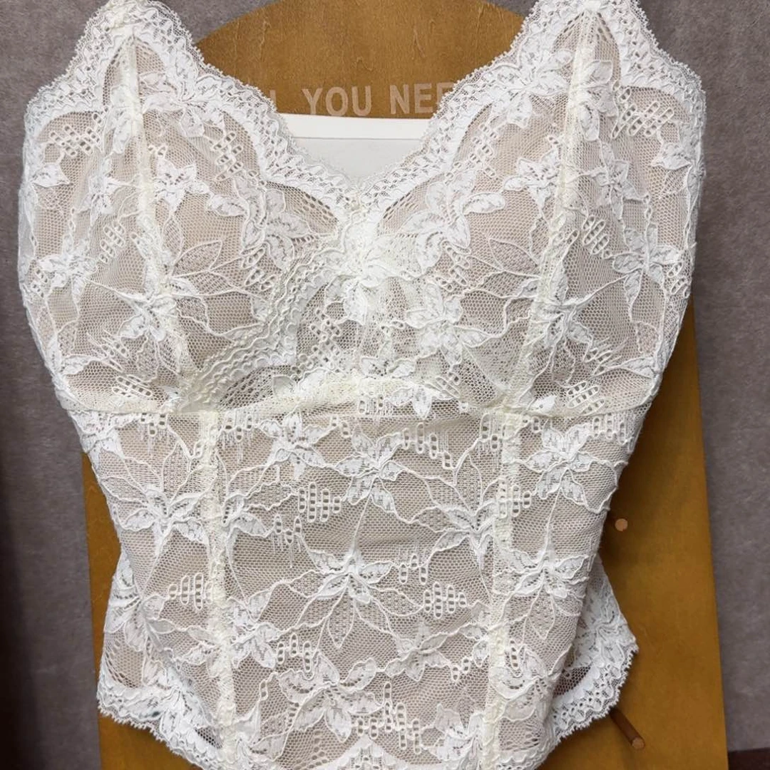 布艺铁合金L码白色美背