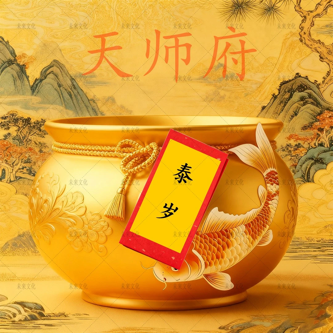 1号泰穗【师傅推荐】生肖龙虎山福贴挂饰 DC