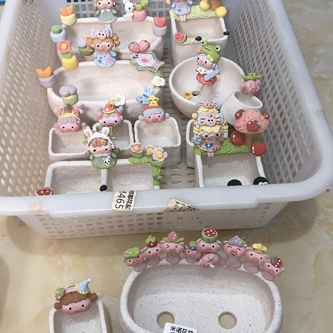 小*乖米诺多肉花盆100