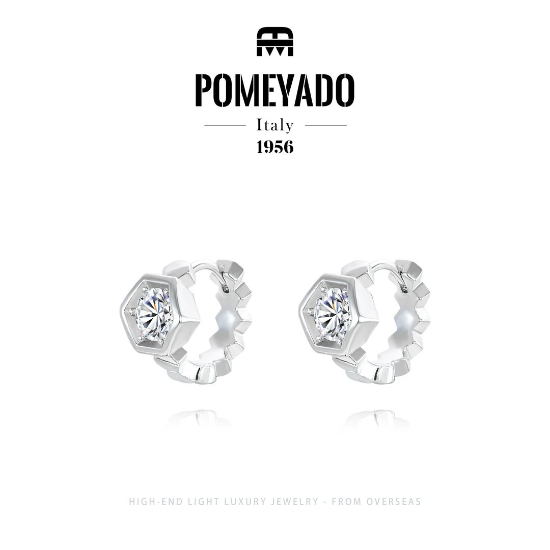 【盛世蜂光】Pomeyado设计师款几何耳钉F4871