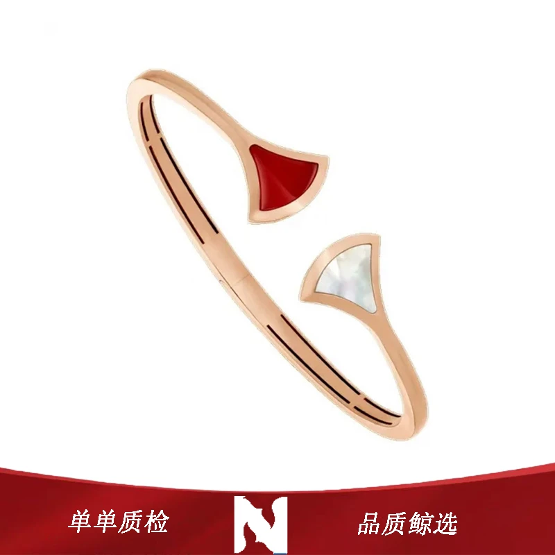 99新 BVLGARI/宝格丽 双扇子 手镯M码