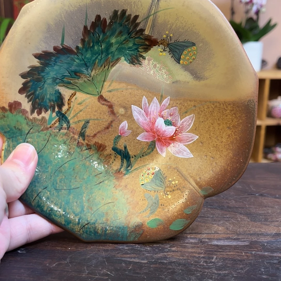 柴烧手工手绘陶瓷
