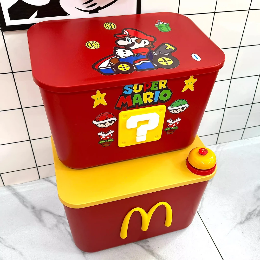 创意大号马里奥收纳箱门厅玄关卡通家用可爱卧室衣柜宿舍多巴储物