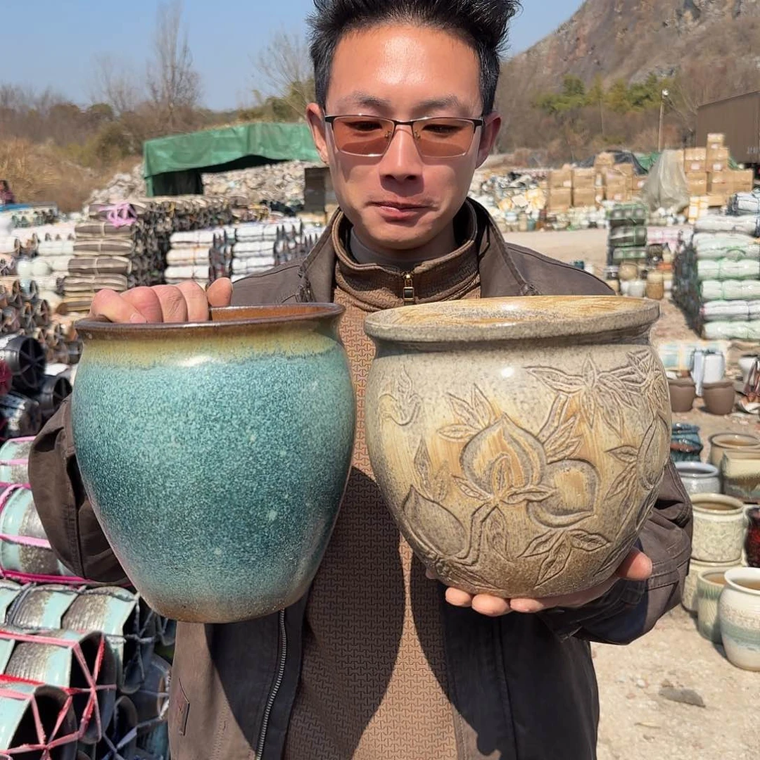 紫砂花盆两个31两个两个