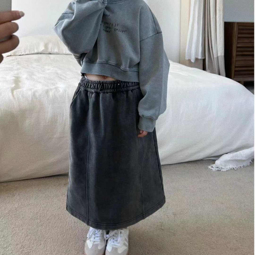 九九子【年货福利】-韩国设计师款针织半裙 Q804