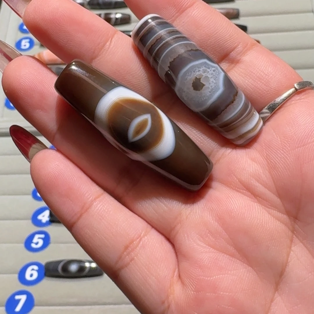 史***奇未镶嵌玛瑙/玉髓珠宝半成品
