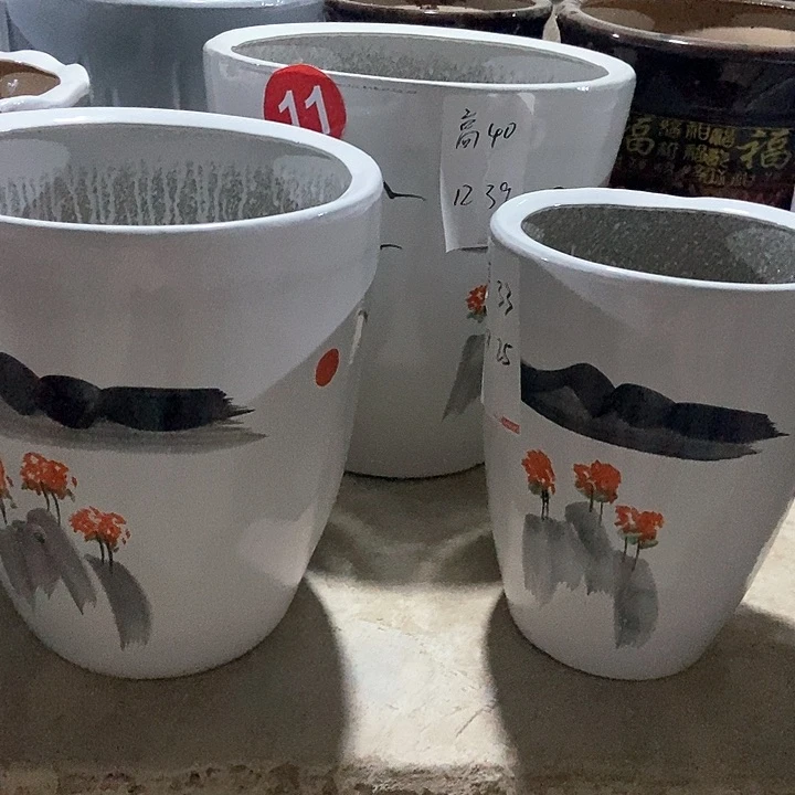 高温烧制日落手绘一套