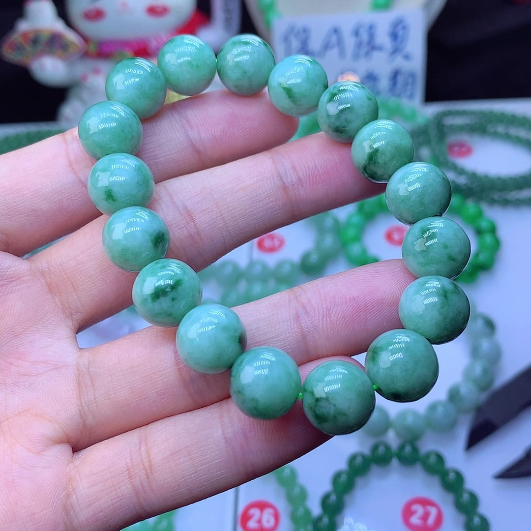 翡翠毛衣链未镶嵌