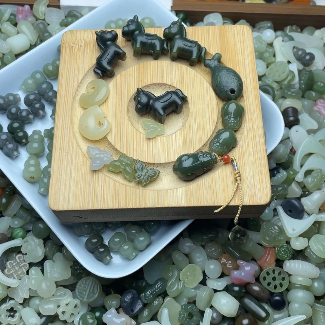 未镶嵌手绳和田玉时***?