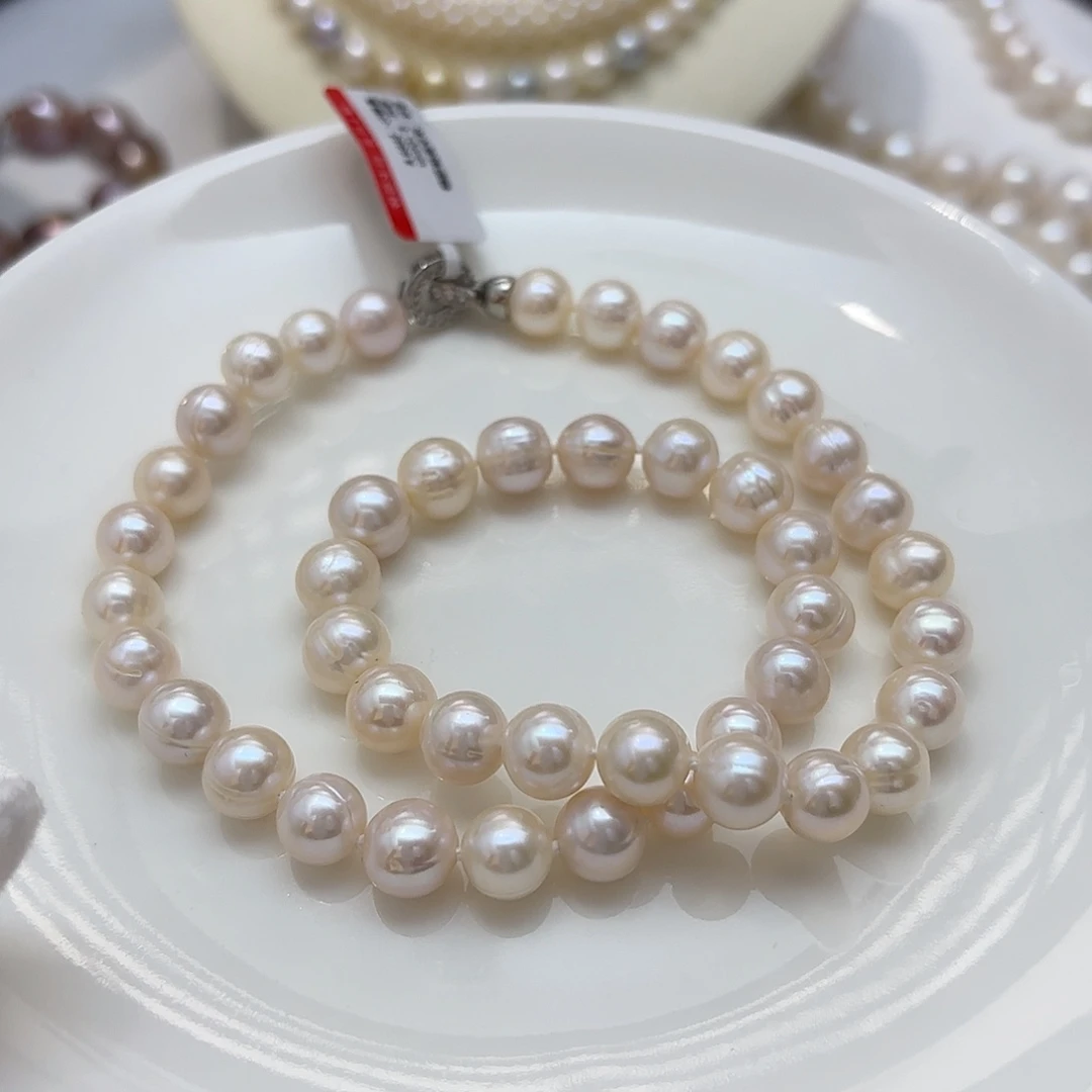 颈饰淡水珍珠未镶嵌无核8-10mm