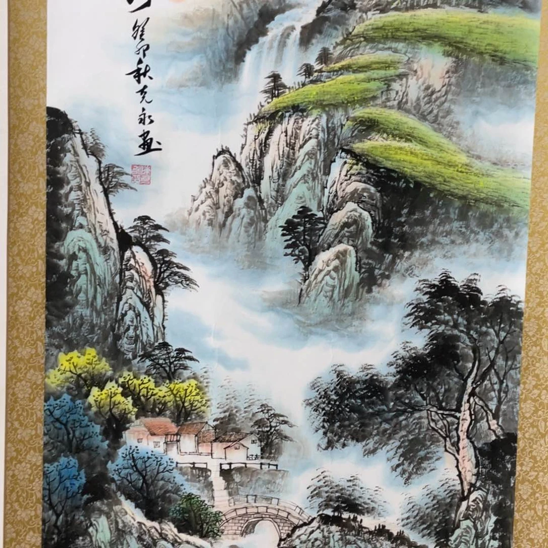 国画春夏秋冬四季交替