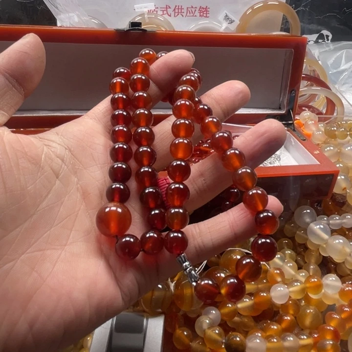 天***月玛瑙/玉髓未镶嵌手链
