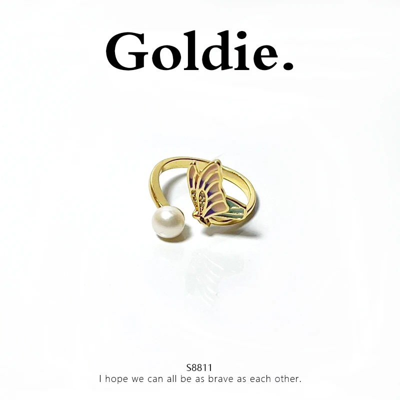 铜合金戒指 设计师款经典时尚气质戒指 8811