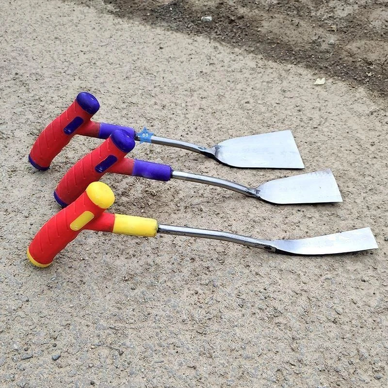 钢铲子铲草锋利全钢锻打锰钢一体塑柄铲子挖菜铁铲家用挖菜铲工