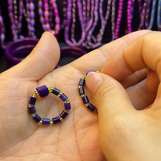 非金属夜莺紫戒圈