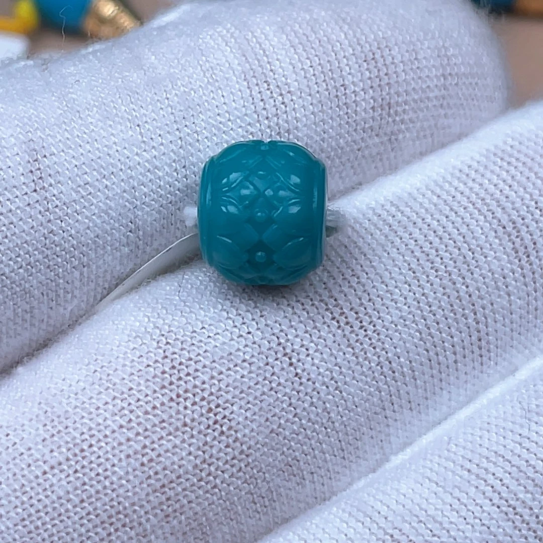 绿松石未镶嵌挂件9.7✖️8.5mm