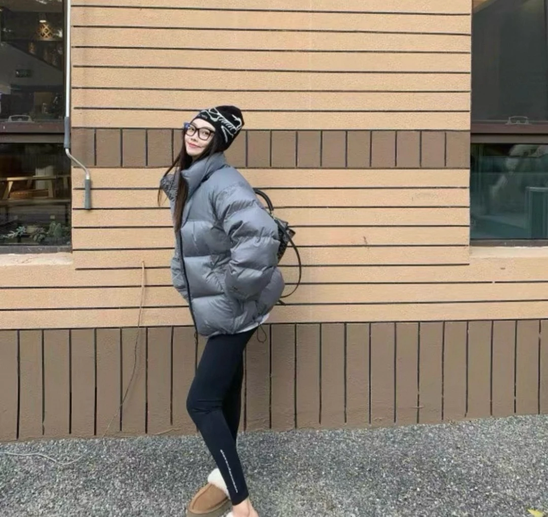 Y9 【刺绣山坡】男女同款休闲立领保暖羽绒服