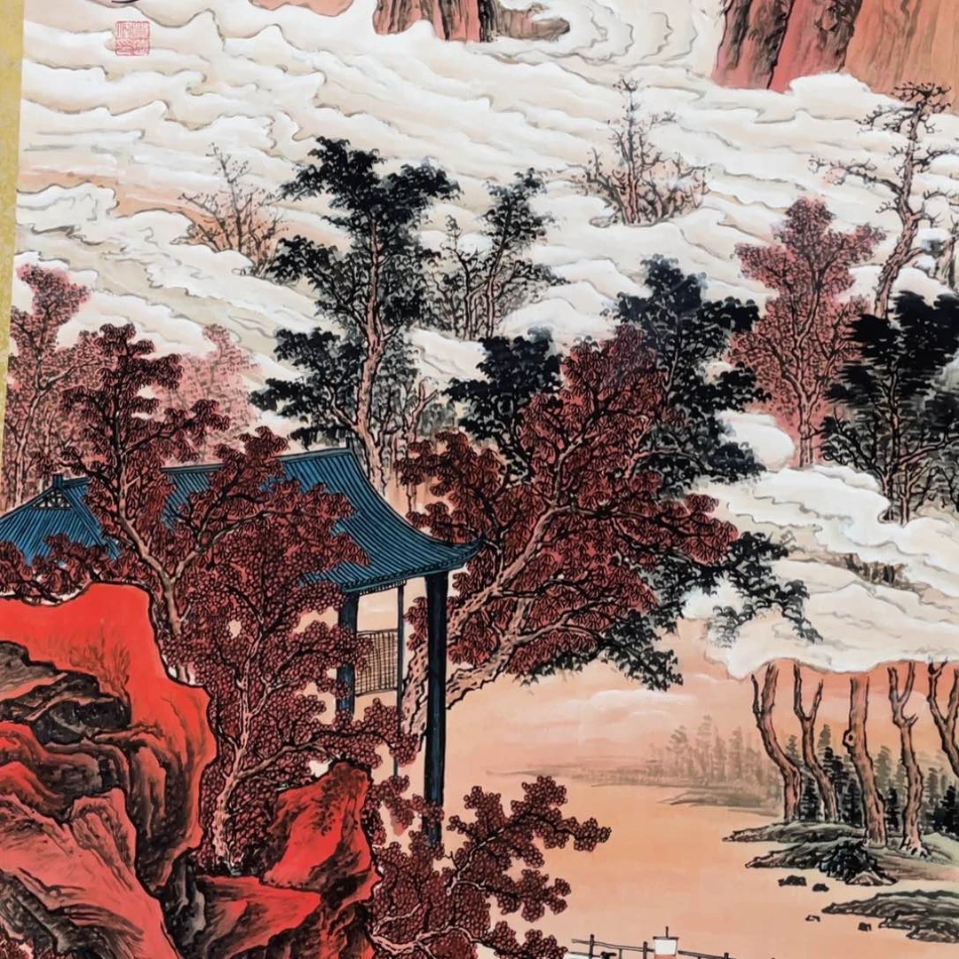 国画手绘作品和运险w