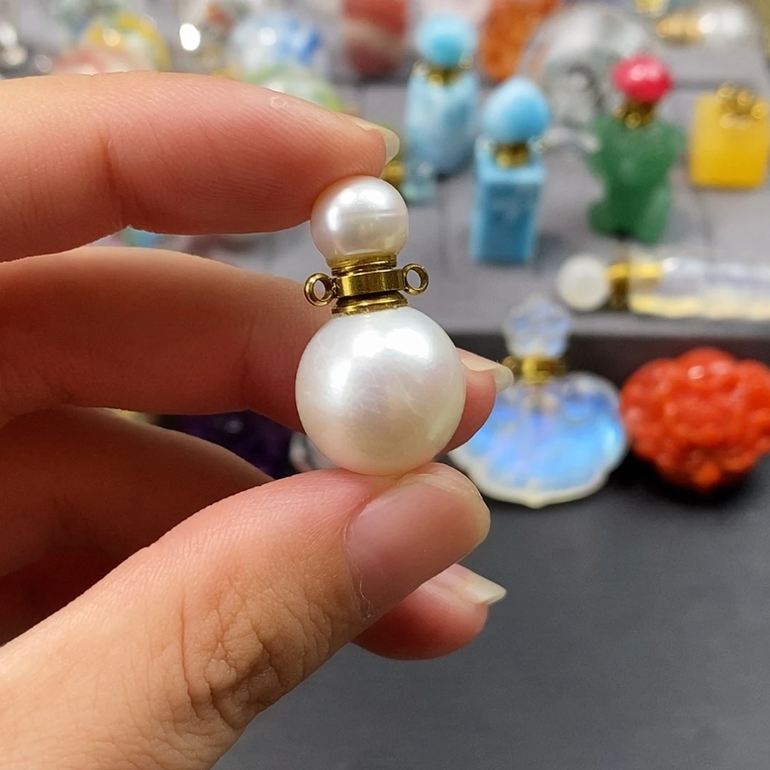 醉****合金查罗石珠宝半成品香水瓶