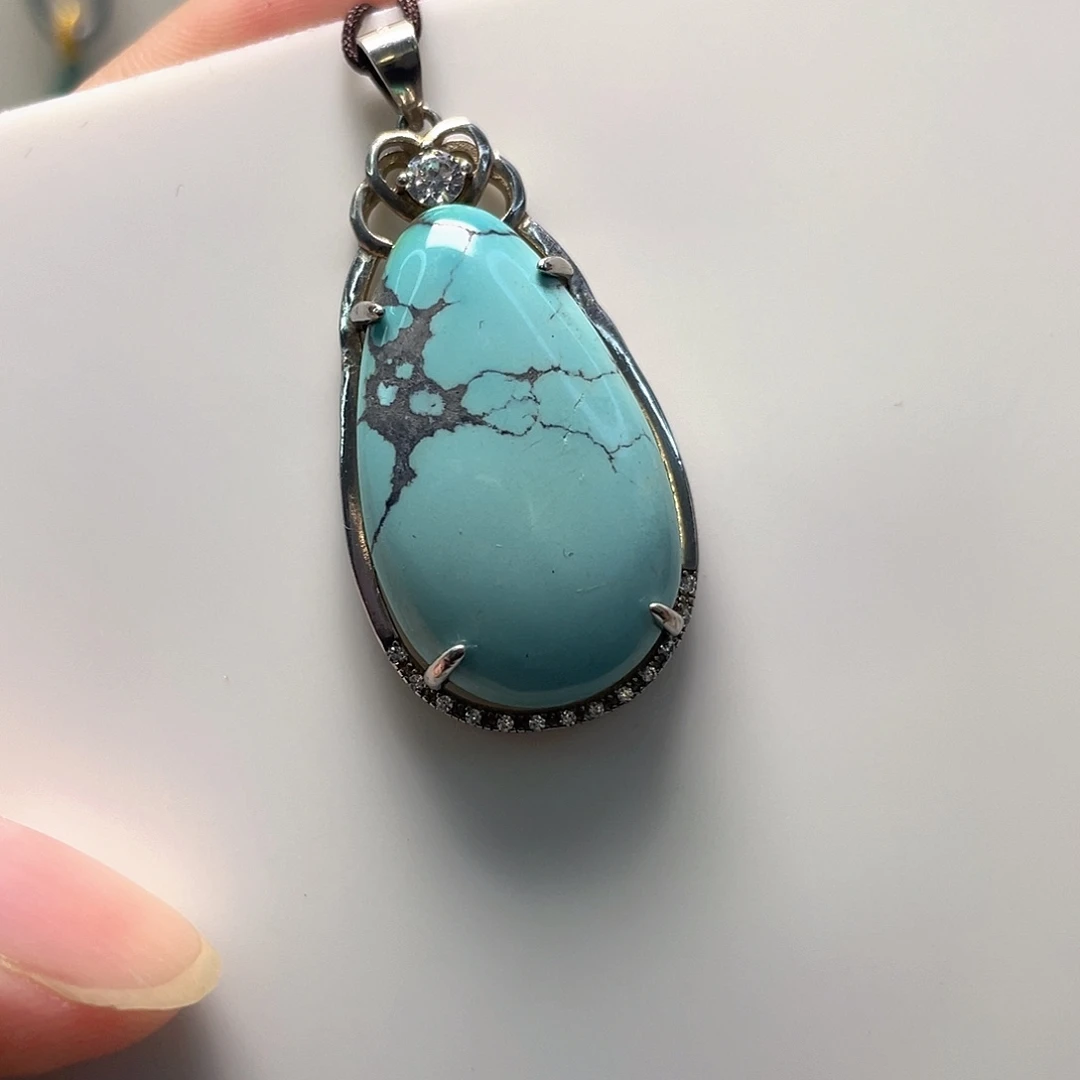 绿松石银S925镶嵌珠宝奇石