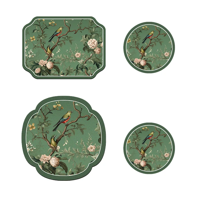 力力猪中式厨房水槽台面沥水垫餐桌隔热垫杯垫