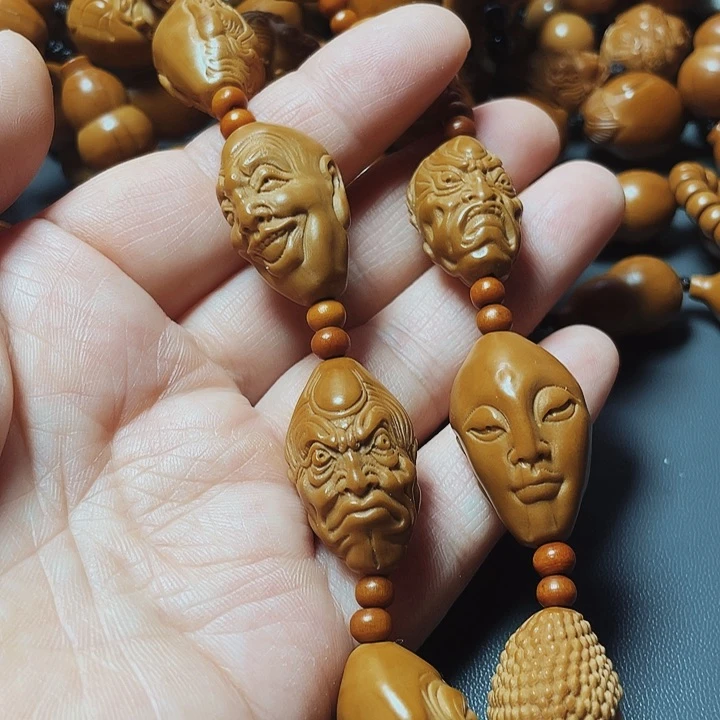 十八罗汉，脖挂，橄榄核