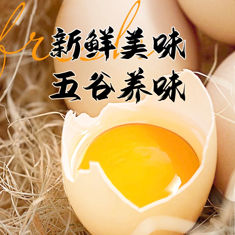 【15枚】农家生鲜山林散养土鸡蛋谷物笨鸡蛋新鲜现捡食用蛋50g/枚