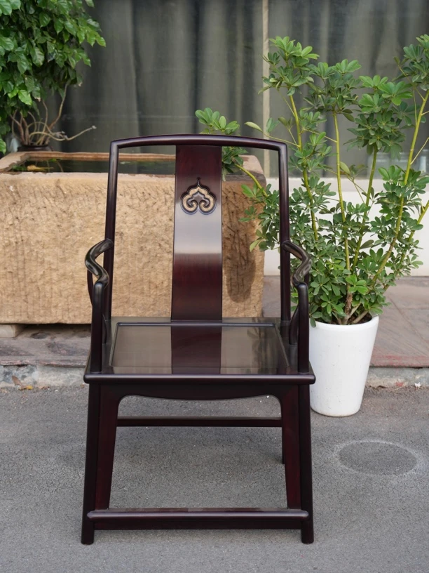 紫檀臻品·赞比亚紫檀如意南宫椅