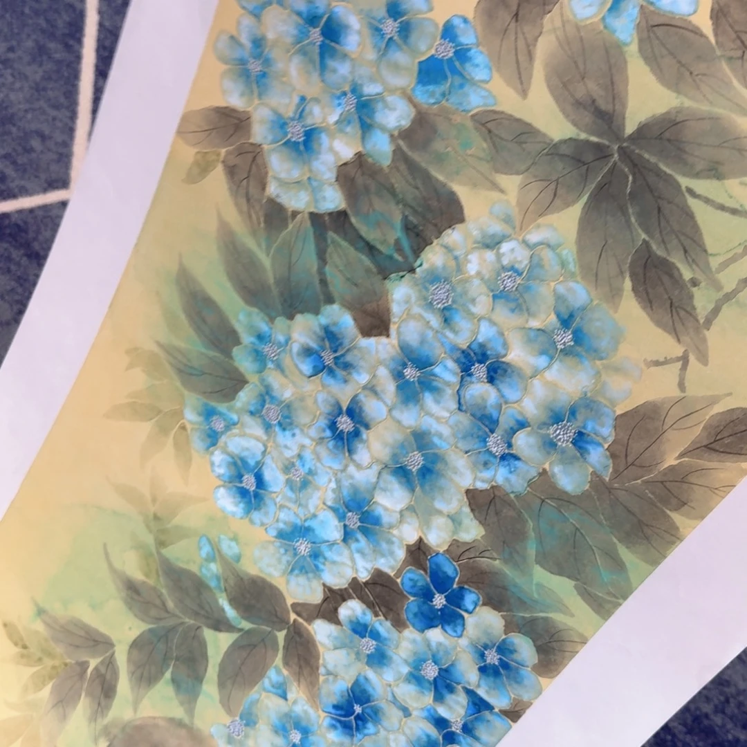 国画国画作品山水花鸟
